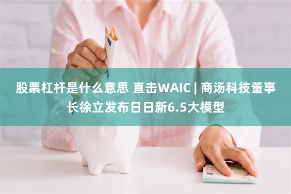 股票杠杆是什么意思 直击WAIC | 商汤科技董事长徐立发布日日新6.5大模型