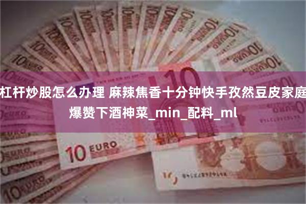 杠杆炒股怎么办理 麻辣焦香十分钟快手孜然豆皮家庭爆赞下酒神菜_min_配料_ml